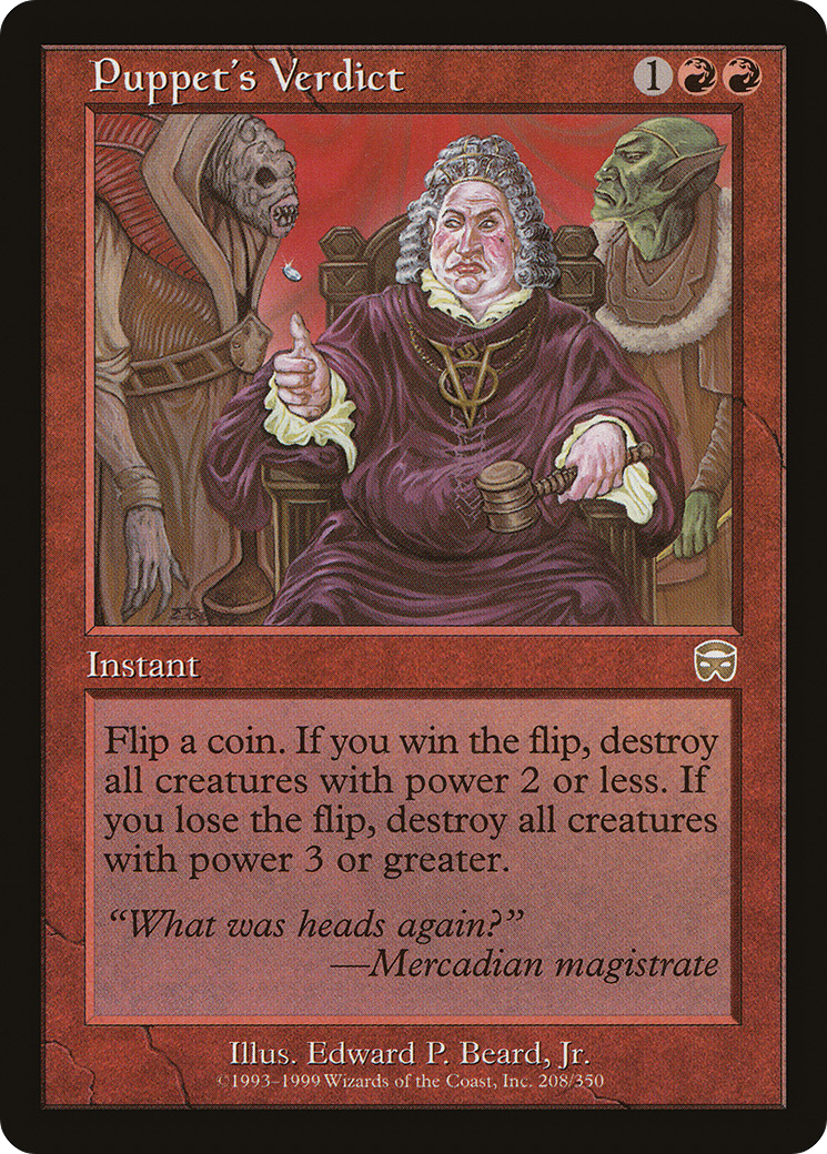Puppet's Verdict [Mercadian Masques]-1