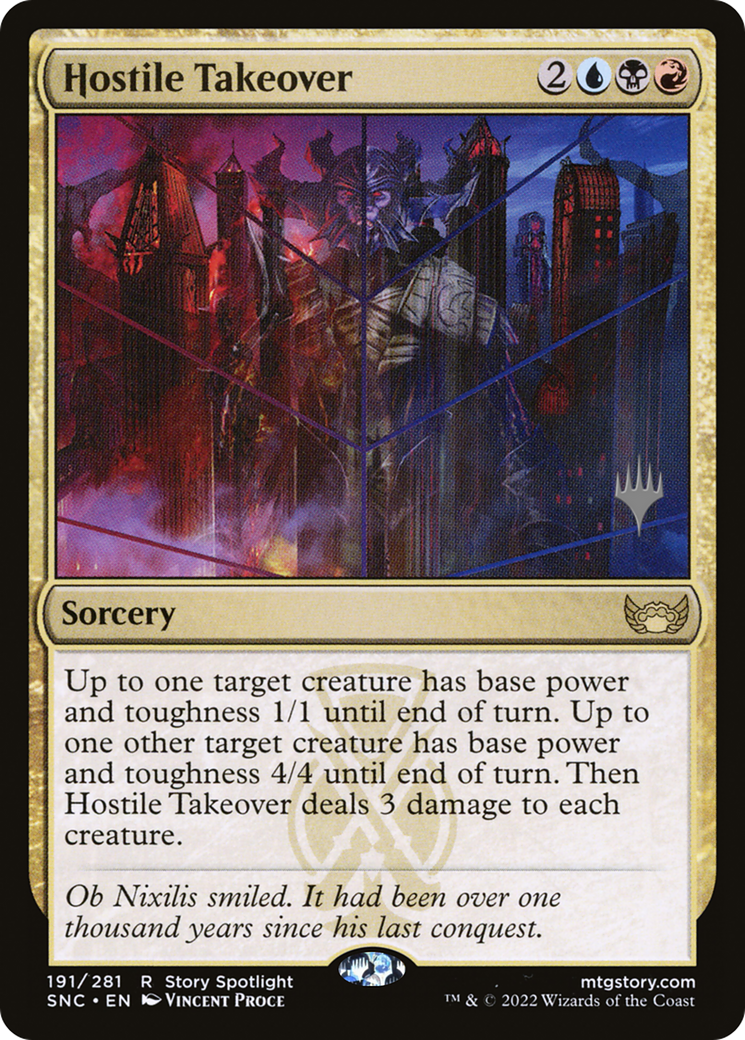 Hostile Takeover (Promo Pack) [Streets of New Capenna Promos]-1
