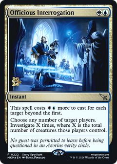 Officious Interrogation [Murders at Karlov Manor Prerelease Promos]-1