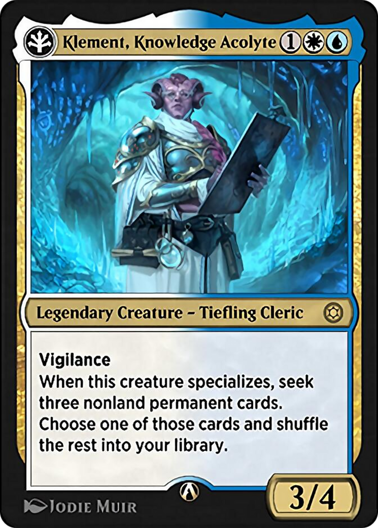 Klement, Knowledge Acolyte (HBG-01U) - Alchemy Horizons: Baldur's Gate-1