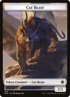 Cat Beast (TSCD-004) - Starter Commander Deck Tokens-1