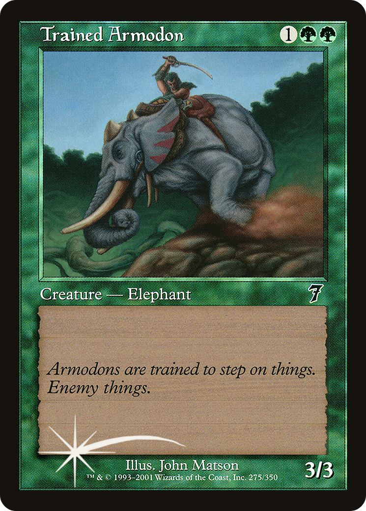 Trained Armodon (7ED-275) - 7th Edition-1