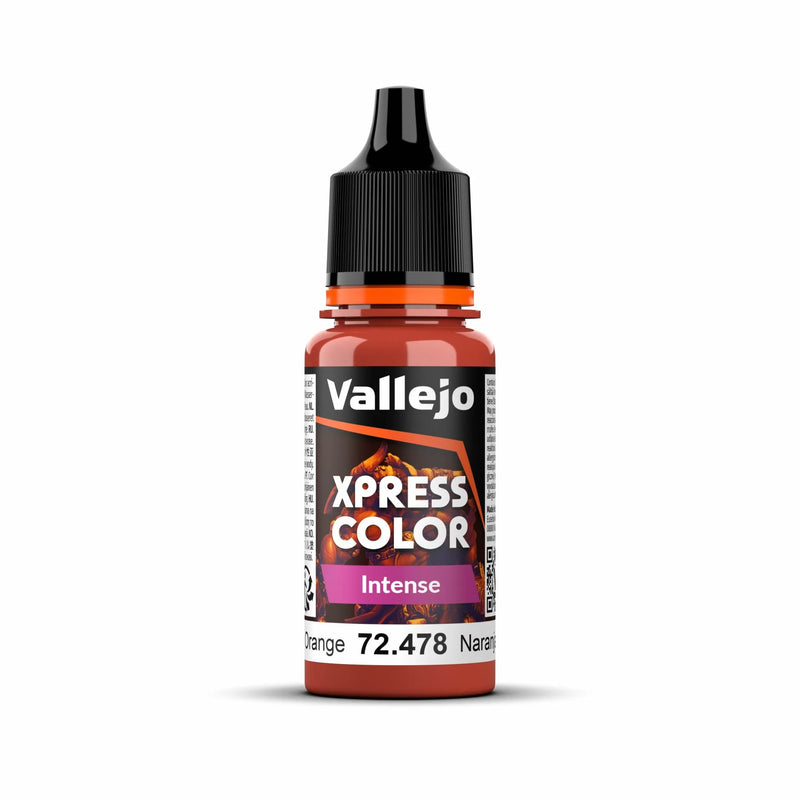 Vallejo Game Color Xpress Color Intense Phoenix Orange 18ml Acrylic Paint-1