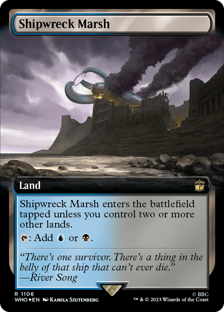 Shipwreck Marsh (Extended Art) (Surge Foil) [Doctor Who]-1