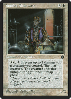 Samite Alchemist (Baris Flavor Text) [Homelands]-1