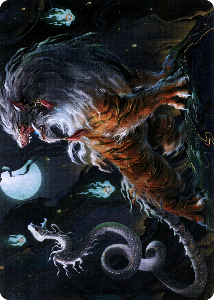 Gloomshrieker // Gloomshrieker (ANEO-028) - Neon Dynasty Art Series (Borderless) Foil-3