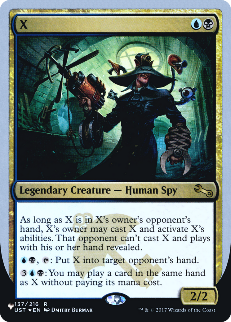 X (LIST-137/216) - The List (Unfinity Foil Edition) Foil-1