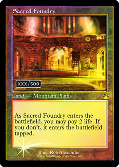 Sacred Foundry (Retro) (Serialized) [Ravnica Remastered]-1