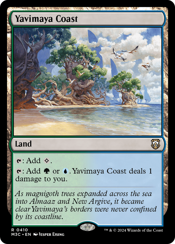 Yavimaya Coast (Ripple Foil) [Modern Horizons 3 Commander]-1
