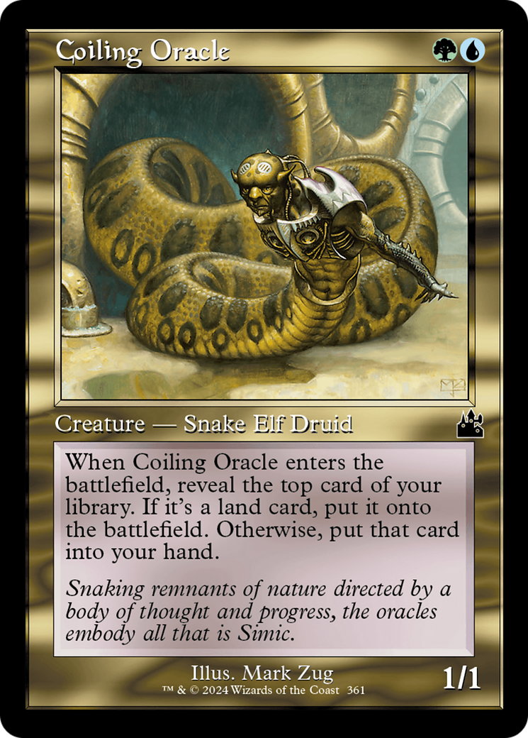 Coiling Oracle (Retro Frame) [Ravnica Remastered]-1