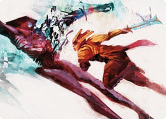 Hexgold Slash Art Card [Phyrexia: All Will Be One Art Series]-1