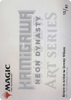 Return to Action // Return to Action (ANEO-012) - Neon Dynasty Art Series (Borderless) Foil-2