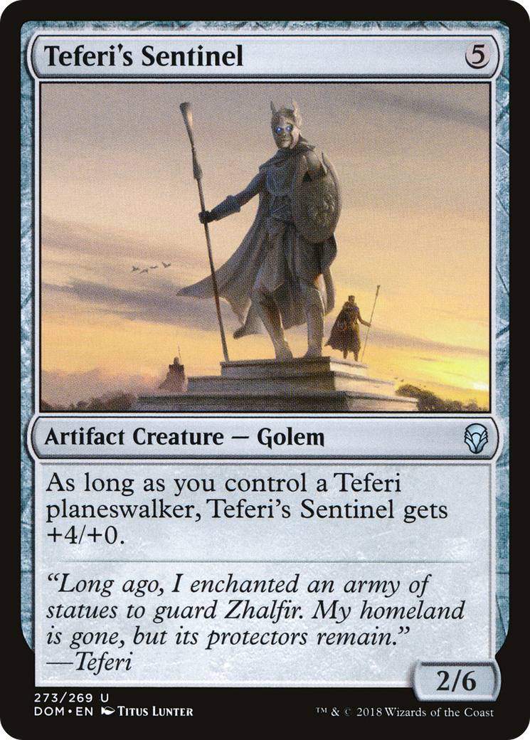 Teferi's Sentinel [Dominaria]-1