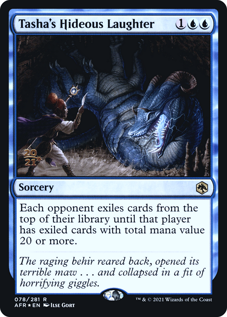 Tasha's Hideous Laughter [Dungeons & Dragons: Adventures in the Forgotten Realms Prerelease Promos]-1