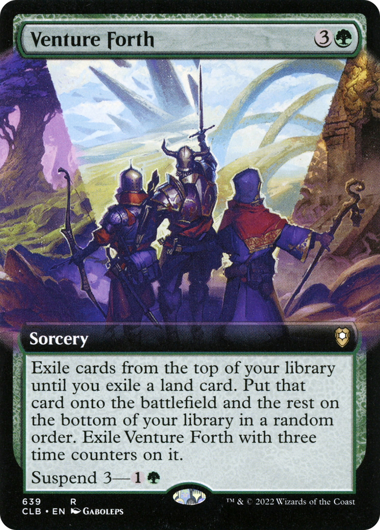 Venture Forth (Extended Art) (CLB-639) - Commander Legends: Battle for Baldur's Gate: (Extended Art)-1
