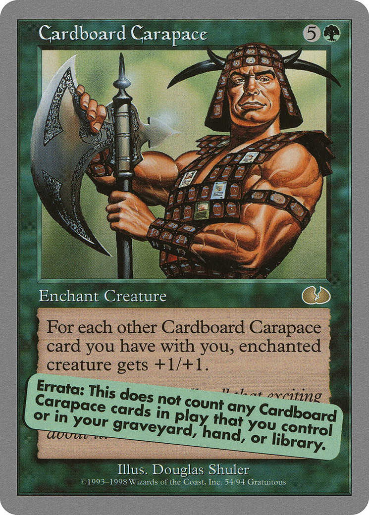 Cardboard Carapace [Unglued]-1