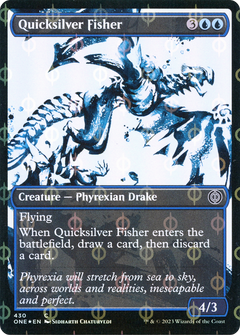 Quicksilver Fisher (Showcase Ichor Step-and-Compleat Foil) [Phyrexia: All Will Be One]-1