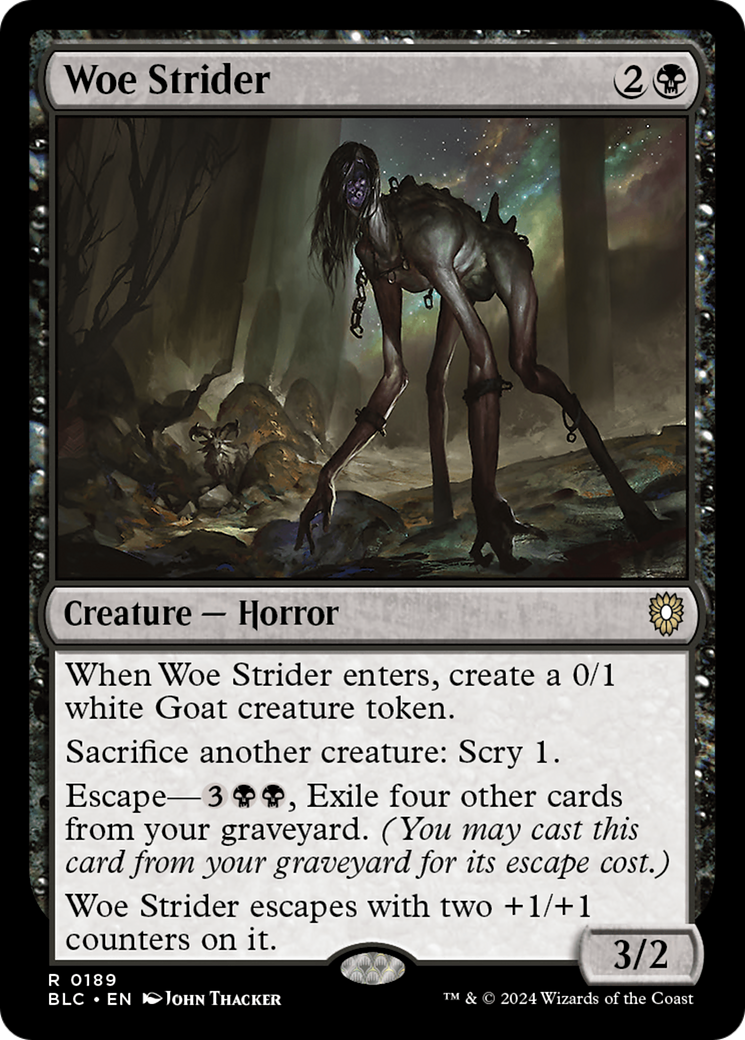Woe Strider (BLC-189) - Bloomburrow Commander-1