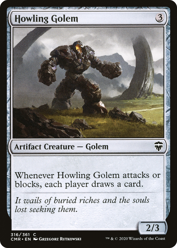 Howling Golem [Commander Legends]-1