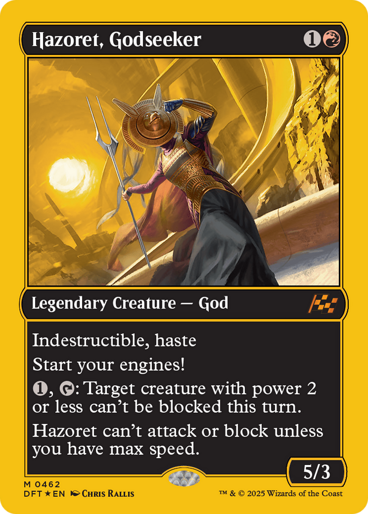 Hazoret, Godseeker (First-Place Foil) [Aetherdrift]-1