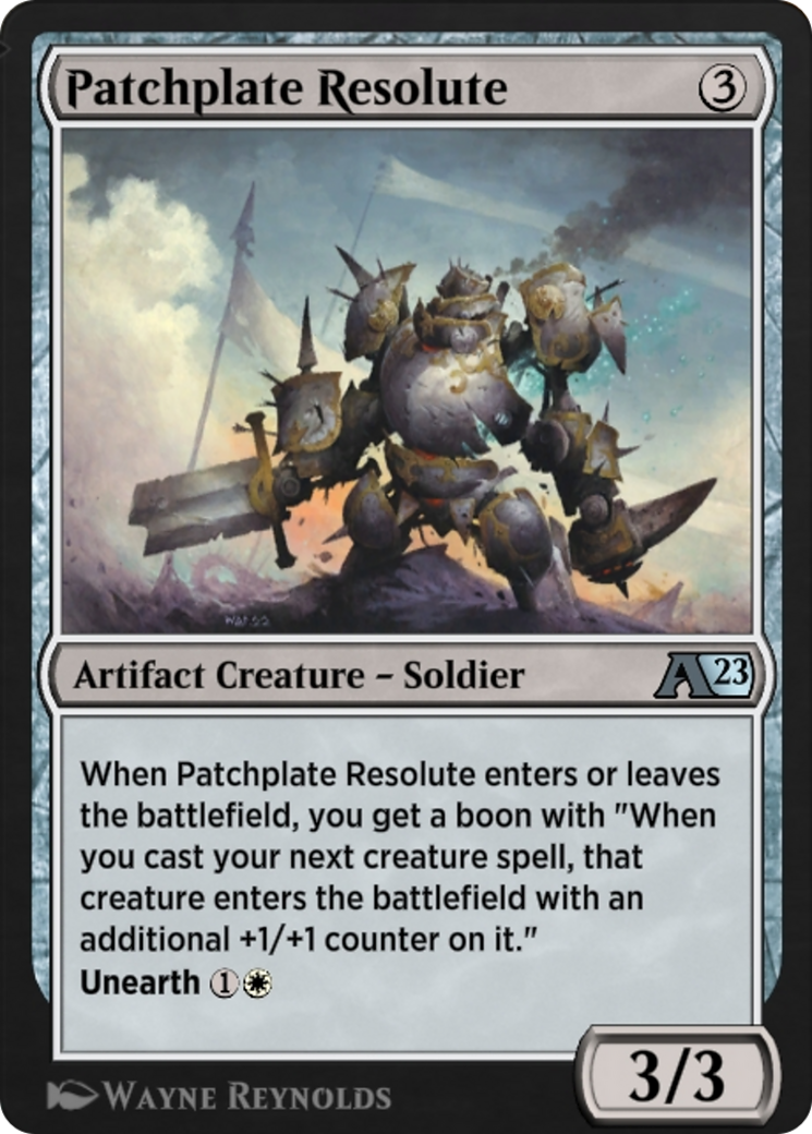 Patchplate Resolute (YBRO-028) - Alchemy: The Brothers' War-1
