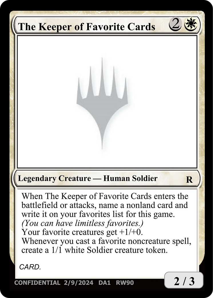 The Keeper of Favorite Cards (UNK-RW90A) - Unknown Event-1