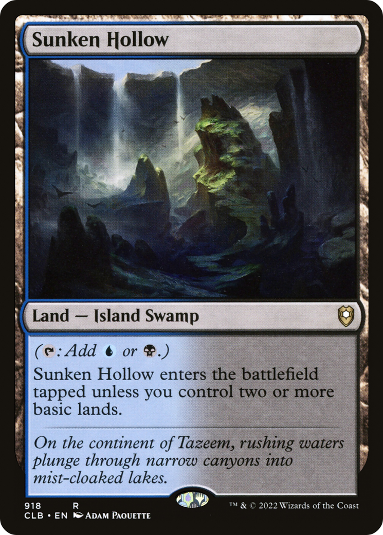 Sunken Hollow [Commander Legends: Battle for Baldur's Gate]-1