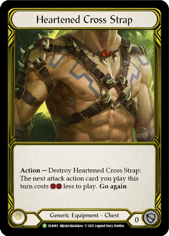 Heartened Cross Strap (Golden) [FAB063] (Promo)  Cold Foil-1