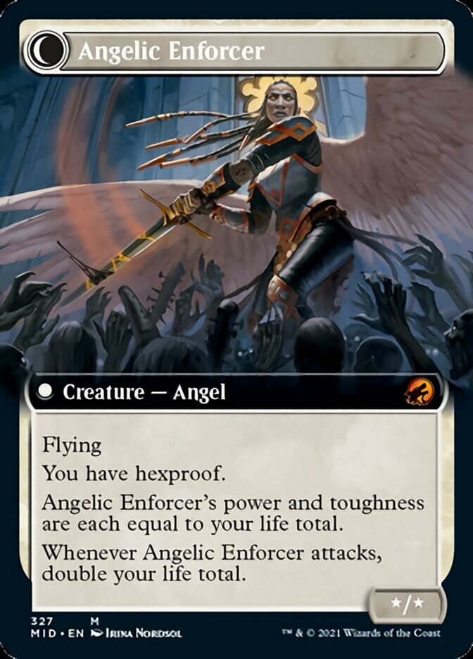 Enduring Angel // Angelic Enforcer (Extended Art) [Innistrad: Midnight Hunt]-2