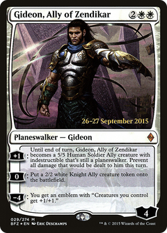 Gideon, Ally of Zendikar [Battle for Zendikar Prerelease Promos]-1