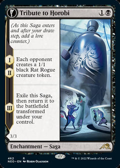 Tribute to Horobi // Echo of Death's Wail (Extended Art) [Kamigawa: Neon Dynasty]-1