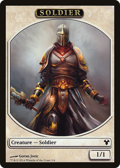 Soldier // Spirit Double-Sided Token [Modern Event Deck 2014 Tokens]-5