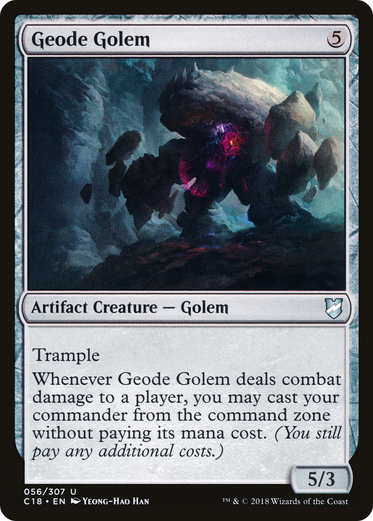 Geode Golem [Commander 2018]-1