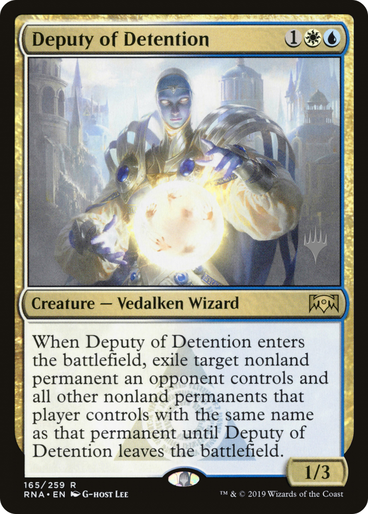 Deputy of Detention (Promo Pack) [Ravnica Allegiance Promos]-1
