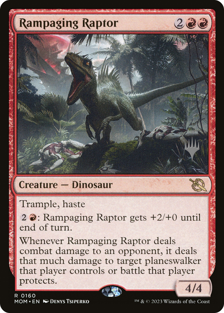 Rampaging Raptor (Promo Pack) [March of the Machine Promos]-1
