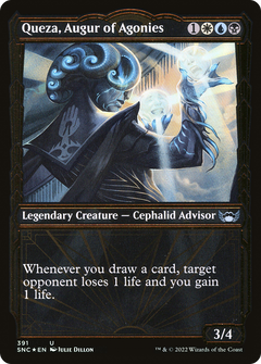Queza, Augur of Agonies (Showcase Golden Age Gilded Foil) [Streets of New Capenna]-1
