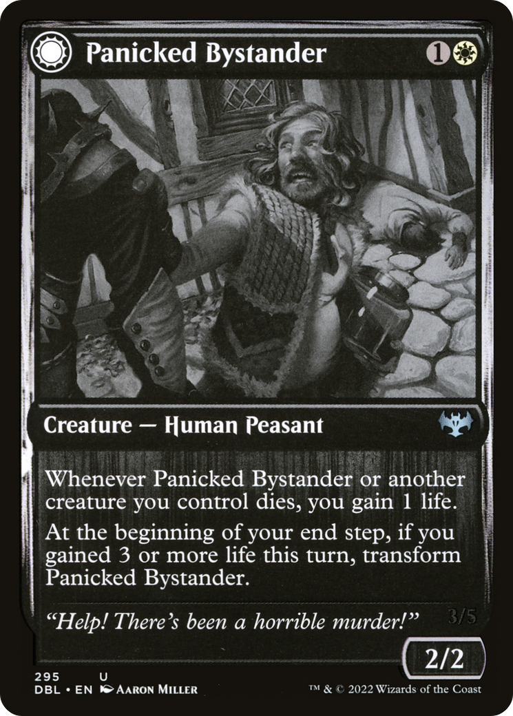 Panicked Bystander // Cackling Culprit [Innistrad: Double Feature]-3