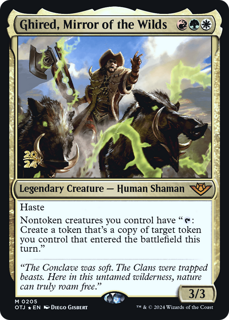 Ghired, Mirror of the Wilds [Outlaws of Thunder Junction Prerelease Promos]-1