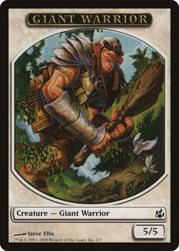 Giant Warrior Token [Morningtide Tokens]-1