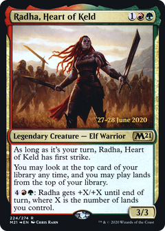 Radha, Heart of Keld [Core Set 2021 Prerelease Promos]-1