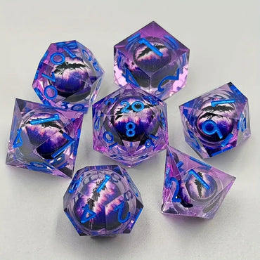 Dragon Eye RPG Dice Set (Purple)