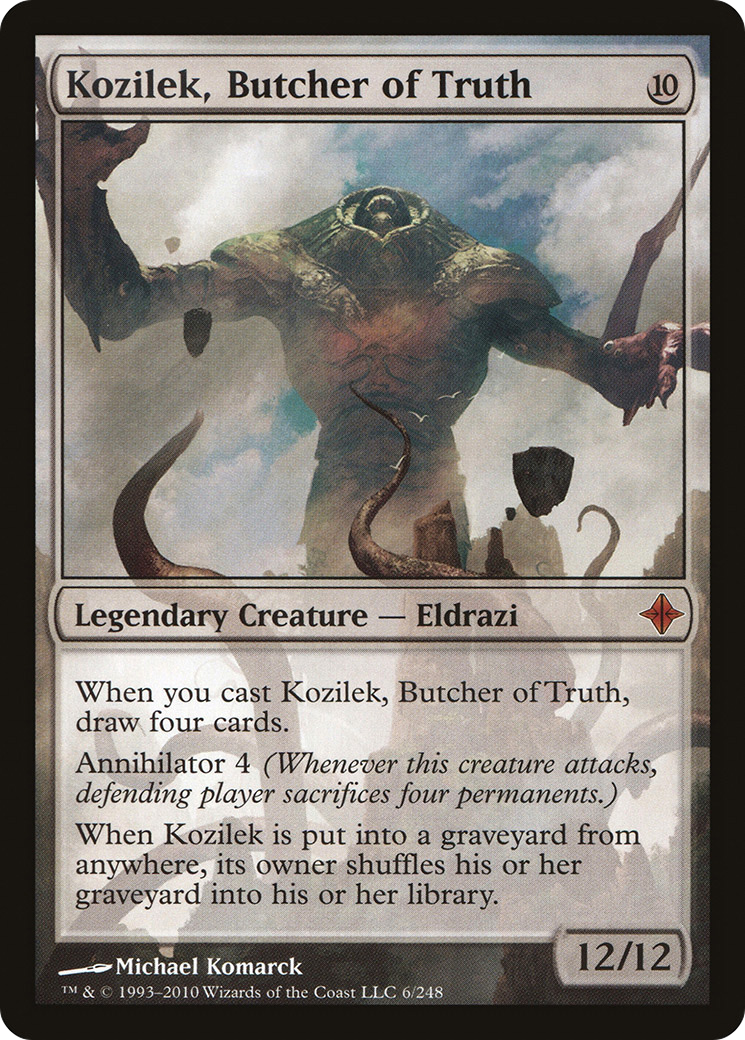 Kozilek, Butcher of Truth [Rise of the Eldrazi]-1