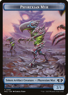Phyrexian Myr // Phyrexian Hydra (11) Double-Sided Token [March of the Machine Tokens]-1
