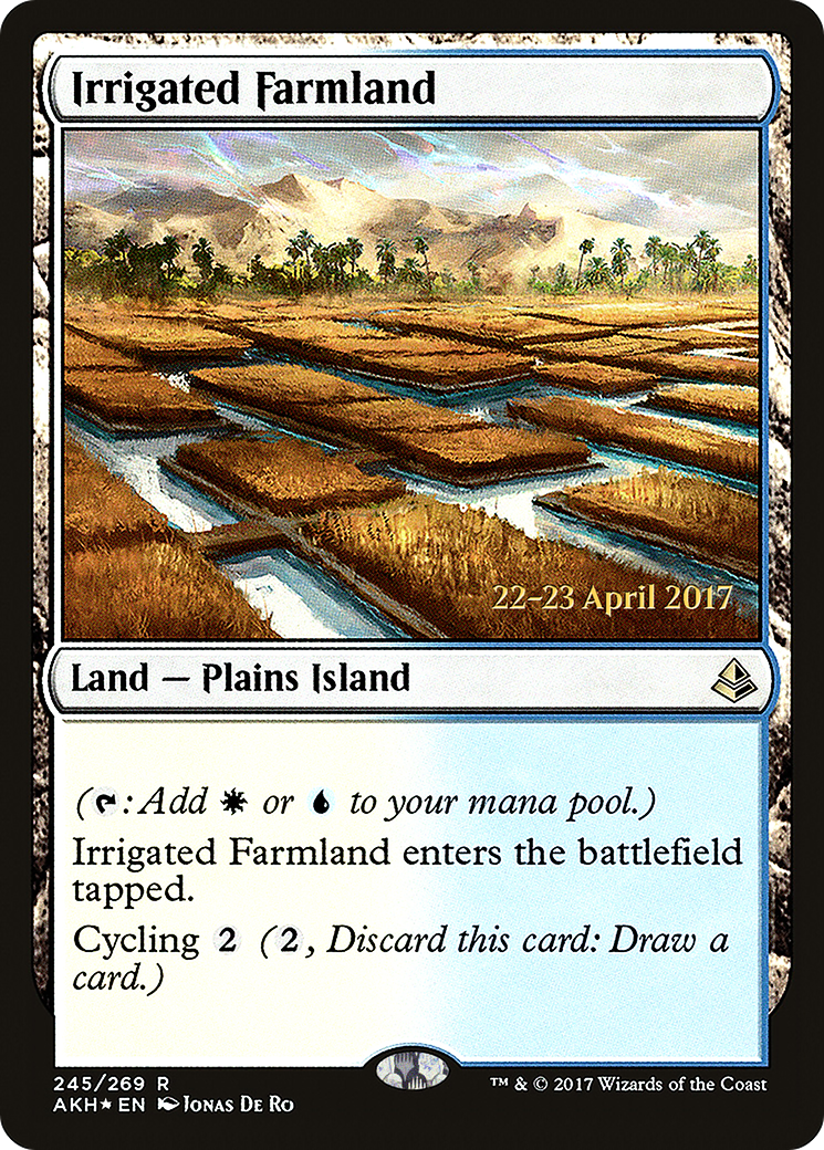 Irrigated Farmland [Amonkhet Prerelease Promos]-1