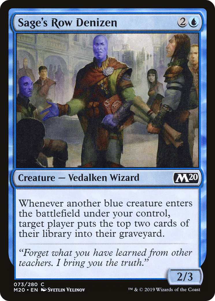 Sage's Row Denizen [Core Set 2020]-1