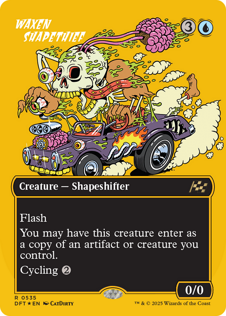 Waxen Shapethief (Borderless) (First-Place Foil) [Aetherdrift]-1