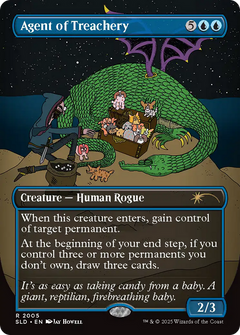 Agent of Treachery (SLD-2005) - Secret Lair Drop (Borderless) Foil-1