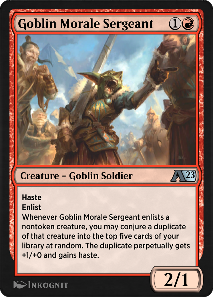 Goblin Morale Sergeant (YDMU-014) - Alchemy: Dominaria-1