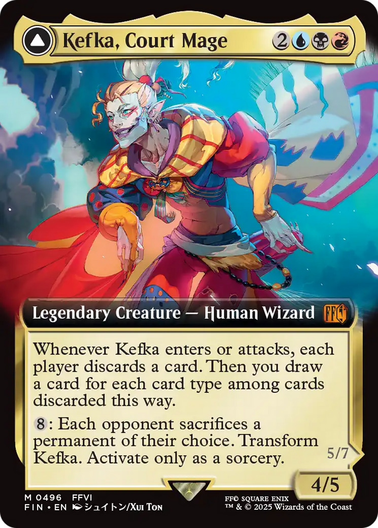 Kefka, Court Mage // Kefka, Ruler of Ruin (Extended Art) [FINAL FANTASY]-4