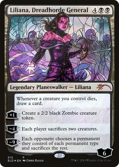 Liliana, Dreadhorde General (Stained Glass) [Secret Lair Drop Promos]-1